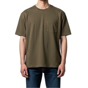 Freenote Cloth 13 Ounce Pocket T-Shirt Tee Green Cider Mens Size XL 100% Cotton